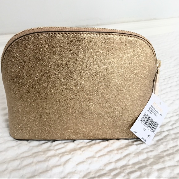 LAST 1 ⭐️ MK gold tone glitter leather pouch - Picture 3 of 5